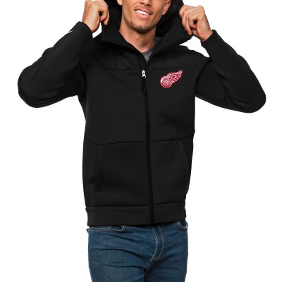 Толстовка на молнии Detroit Red Wings Antigua Protect - Black