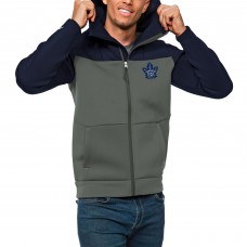 Толстовка на молнии Toronto Maple Leafs Antigua Protect - Navy/Steel