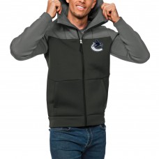 Толстовка на молнии Vancouver Canucks Antigua Protect - Steel/Charcoal