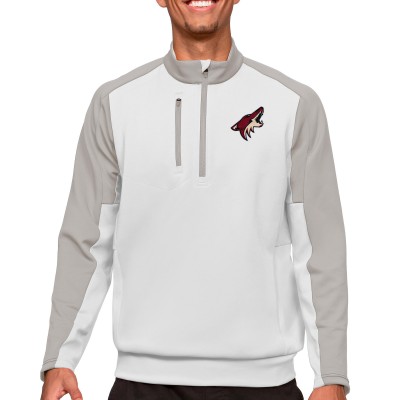 Кофта на молнии Arizona Coyotes Antigua - White/Silver