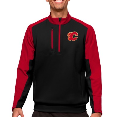 Кофта на молнии Calgary Flames Antigua - Black/Red