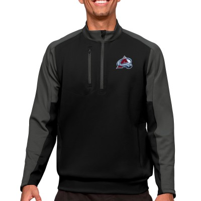 Кофта на молнии Colorado Avalanche Antigua - Black/Charcoal