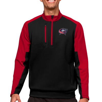 Кофта на молнии Columbus Blue Jackets Antigua - Black/Red