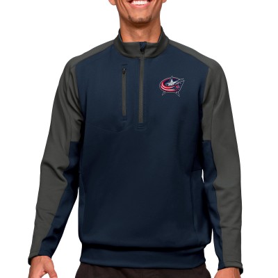 Кофта на молнии Columbus Blue Jackets Antigua - Navy/Charcoal