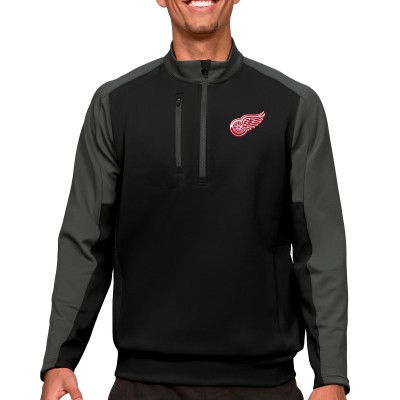 Кофта на молнии Detroit Red Wings Antigua - Black/Charcoal