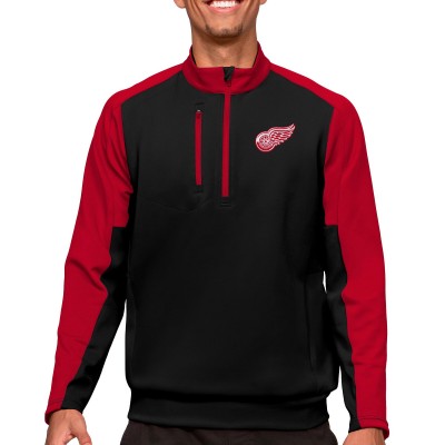 Кофта на молнии Detroit Red Wings Antigua - Black/Red