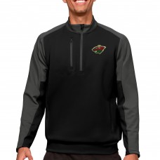 Кофта на молнии Minnesota Wild Antigua - Black/Charcoal