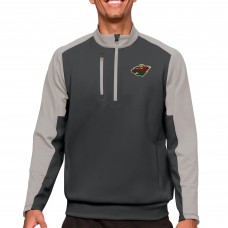 Кофта на молнии Minnesota Wild Antigua - Charcoal/Silver