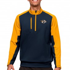Кофта на короткой молнии Nashville Predators Antigua - Navy/Gold