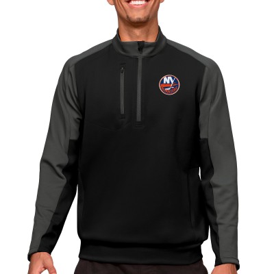 Кофта на молнии New York Islanders Antigua - Black/Charcoal