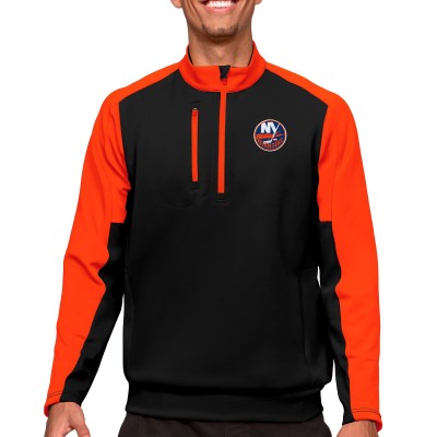 Кофта на молнии New York Islanders Antigua - Black/Orange