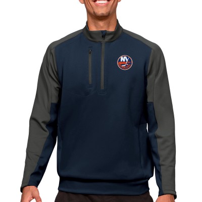 Кофта на молнии New York Islanders Antigua - Navy/Charcoal