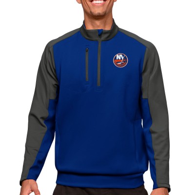 Кофта на молнии New York Islanders Antigua - Royal/Charcoal