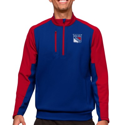 Кофта на молнии New York Rangers Antigua - Royal/Red
