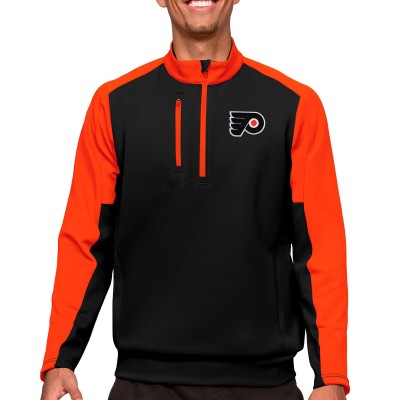 Кофта на молнии Philadelphia Flyers Antigua - Black/Orange