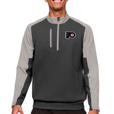 Кофта на молнии Philadelphia Flyers Antigua - Charcoal/Silver