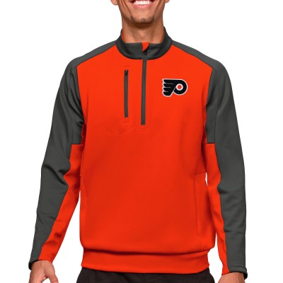 Кофта на молнии Philadelphia Flyers Antigua - Orange/Charcoal