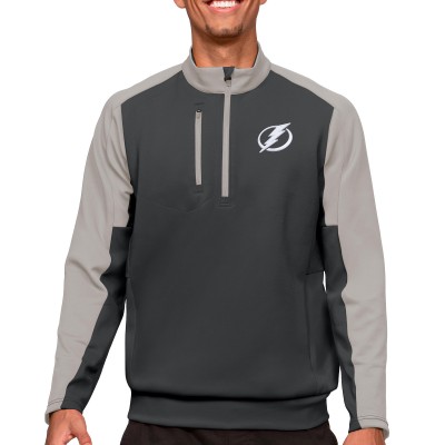 Кофта на молнии Tampa Bay Lightning Antigua - Charcoal/Silver