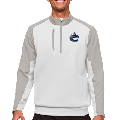 Кофта на молнии Vancouver Canucks Antigua - White/Silver