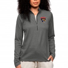 Кофта на короткой молнии Florida Panthers Antigua Womens Epic - Heather Charcoal