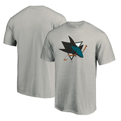 Футболка San Jose Sharks Logo - Heather Gray