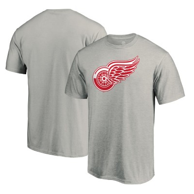 Футболка Detroit Red Wings Logo - Heather Gray