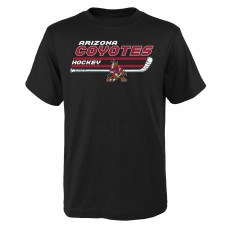 Arizona Coyotes Youth Stick Logo T-Shirt - Black