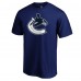 Vancouver Canucks Royal Primary Logo Short Sleeve T-Shirt