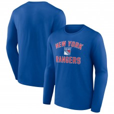 New York Rangers Royal Victory Arch Long Sleeve T-Shirt New York Rangers Royal Victory Arch Long Sleeve T-Shirt