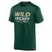 Футболка Minnesota Wild Fanatics Green Authentic Pro Tech