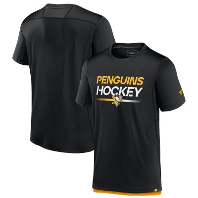 Футболка Pittsburgh Penguins Authentic Pro Tech - Black