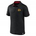 Поло Chicago Blackhawks Authentic Pro Jacquard - Black