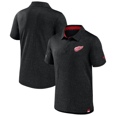 Поло Detroit Red Wings Authentic Pro Jacquard - Black
