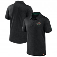 Поло Minnesota Wild Fanatics Authentic Pro Jacquard - Black