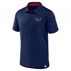 Washington Capitals Fanatics Authentic Pro Jacquard Polo - Navy