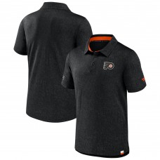 Поло Philadelphia Flyers Fanatics Black Authentic Pro Jacquard