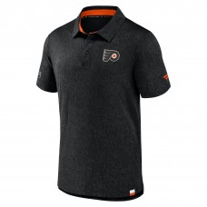 Поло Philadelphia Flyers Fanatics Black Authentic Pro Jacquard