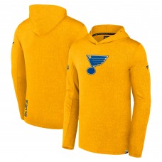St. Louis Blues Fanatics Gold Authentic Pro Pullover Hoodie