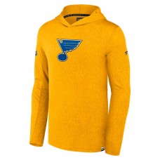 St. Louis Blues Fanatics Gold Authentic Pro Pullover Hoodie