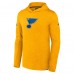 St. Louis Blues Fanatics Gold Authentic Pro Pullover Hoodie
