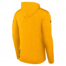 St. Louis Blues Fanatics Gold Authentic Pro Pullover Hoodie