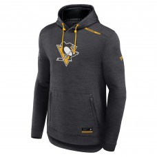 Толстовка Pittsburgh Penguins Fanatics Heather Charcoal Authentic Pro Tech