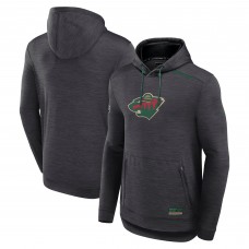 Толстовка Minnesota Wild Fanatics Heather Charcoal Authentic Pro Tech
