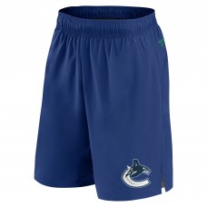 Vancouver Canucks Fanatics Blue Authentic Pro Tech Shorts