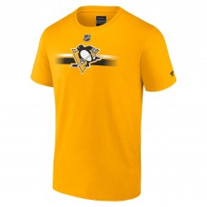 Футболка Pittsburgh Penguins Authentic Pro Secondary Replen - Gold