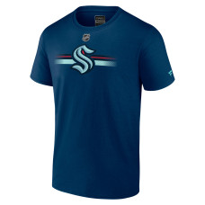 Seattle Kraken Fanatics Deep Sea Blue Authentic Pro Secondary Logo T-Shirt Seattle Kraken Fanatics Deep Sea Blue Authentic Pro Secondary Logo T-Shirt