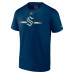Seattle Kraken Fanatics Deep Sea Blue Authentic Pro Secondary Logo T-Shirt