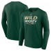 Футболка с длинным рукавом Minnesota Wild Fanatics Green Authentic Pro Primary