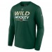Футболка с длинным рукавом Minnesota Wild Fanatics Green Authentic Pro Primary