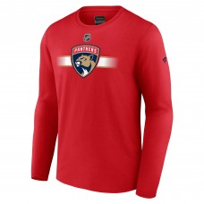 Florida Panthers Authentic Pro Secondary Replen Long Sleeve T-Shirt - Red